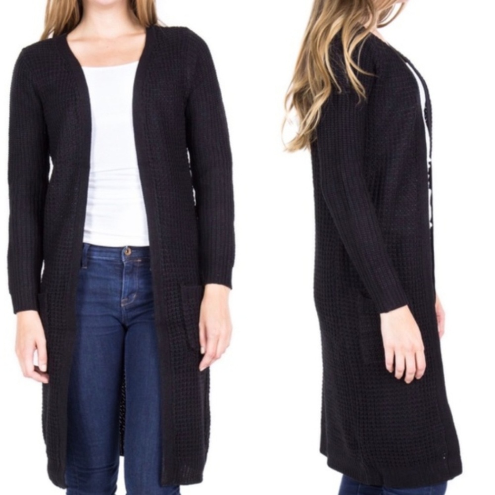 Long sweater cardigan
